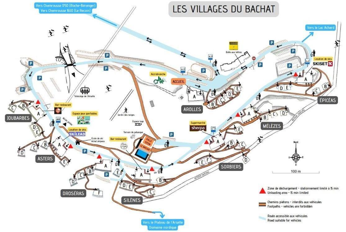 Studio Chamrousse 1700 Pour 4 Personnes - Au Calme - Avec Wifi Eksteriør bilde